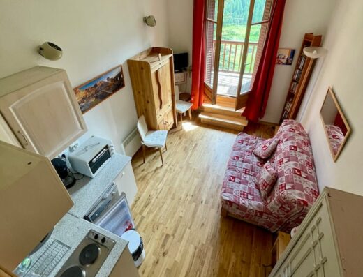 Studio à louer à Saint-Véran — Vue montagne, accès skis, 3 personnes | La Serena